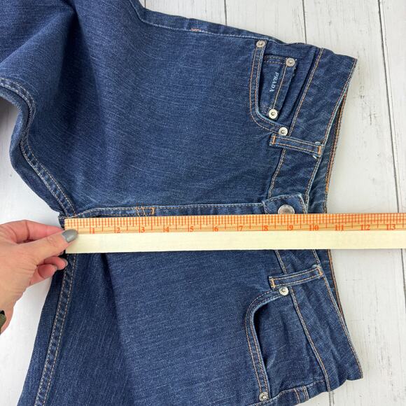 PRADA Dark Blue Stretch Denim Contour Fit Straight Leg High Rise Jeans Size 29 - Picture 15 of 16